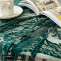 Gorgeous Round Lace Tablecloth, Vintage Floral Embroidered Table