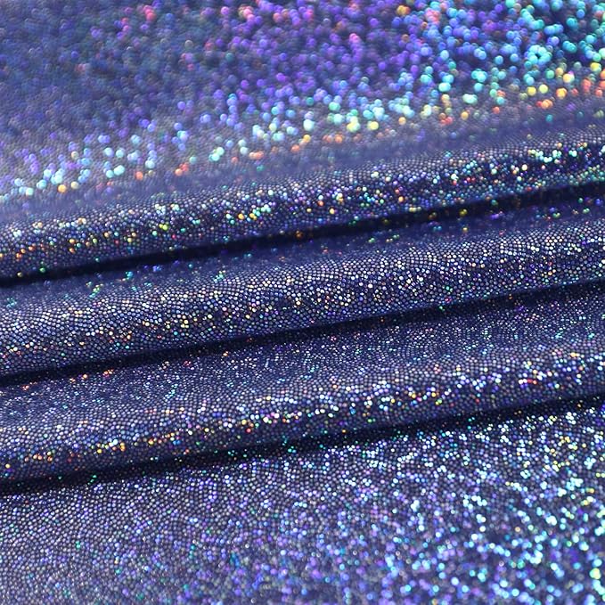 Fitable Sequin Tablecloth for Parties 60x102 Inch - Sparkle Glitter Laser Rectangle Overlay for Independence Day Decoration Ceremony Birthday Holiday Banquet, Dark Blue