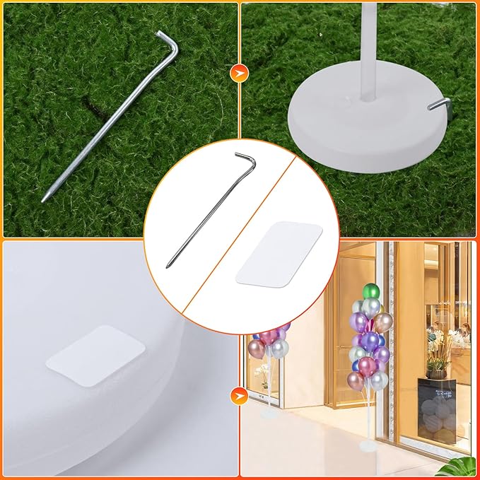 Balloon Stand Party Pack, Transparent 6 ft Arch Kit, 2 Sets