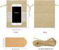 Gift Bags with Drawstring, 4x6 Inch Burlap Sheer Organza, Pack of 50