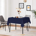 54x54 Inch Square Tablecloths, Navy Blue Fabric Table Cloth