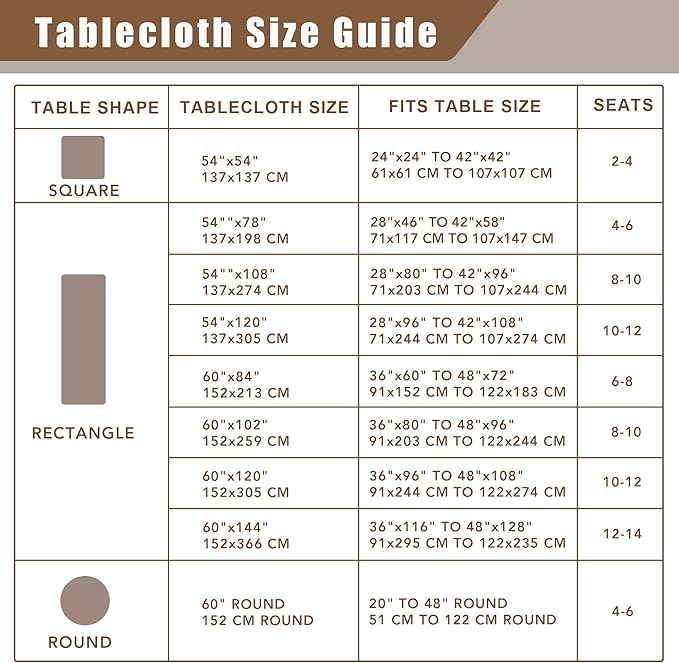 Fitable Faux Linen Beige Tablecloths for Rectangle Tables - 90 x 156 Inch - 6 Pack Fabric Textured Washable Table Clothes Floor Lenghth Table Covers for Wedding, Party, Banquet, Birthday