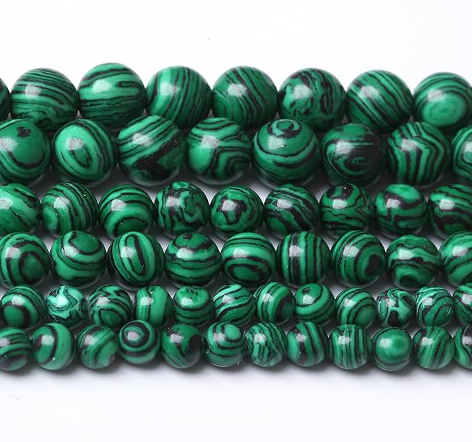 Turquoise Stone Beads Gemstone Round Crystal Energy Jade Beads Stone Beads for Jewelry Making DIY Bracelet Necklace Jewelry Making 1 Strand 15.5inch 31PCS 12MM