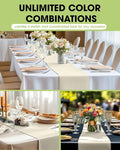 Plastic Table Runners – Ivory, 10 Pack