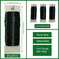 Floral Wire 114 Yards 22 Gauge Flexible Paddle Craft Wire, 3 Pack – Green
