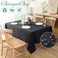 Textured Fabric Tablecloths Rectangular, 70x120 Inches