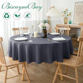 Textured Fabric Round Tablecloths 70"