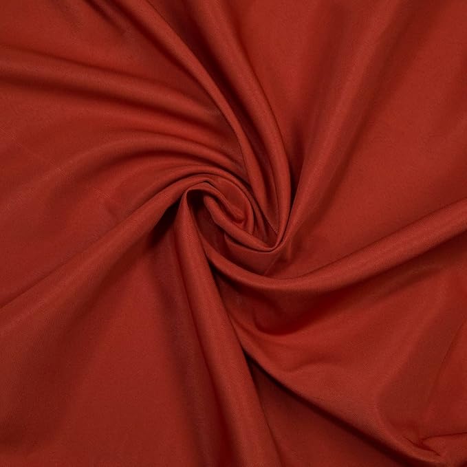 Gee Di Moda Rectangle Tablecloth - 90 x 132 Inch Burnt Orange Table Cloth for 6 Foot Table with Floor-Length Drop - Heavy Duty Washable Fabric - 6 Ft Buffet Table, Holiday Party, Wedding & Baby Shower