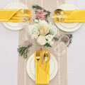 Satin Napkins, 50 Pieces – Gold