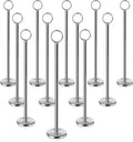 New Star Foodservice 23244 Ring-Clip Table Number Holder/Number Stand/Place Card Holder, 12-Inch, Set of 12