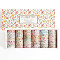 32 Rolls Washi Tape Set, Colored Floral Decorative Masking Tape, Artists Tapes for Journaling, Junk Journal, DIY Craft Projects, Scrapbooking Supplies Decor
