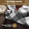 Table Runner Buffalo Check Plaid 100% Cotton, 13x90 Inches Kitchen
