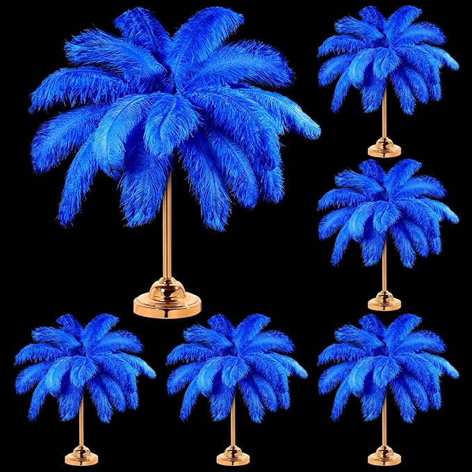 80 Pcs Large Natural Ostrich Feathers Plumes 14-16 Inch Bulk for DIY Crafts Wedding Party Centerpiece Vase