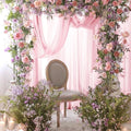 Wedding Arch Draping Fabric Sheer Chiffon, 29" X 18 FT – Light Pink