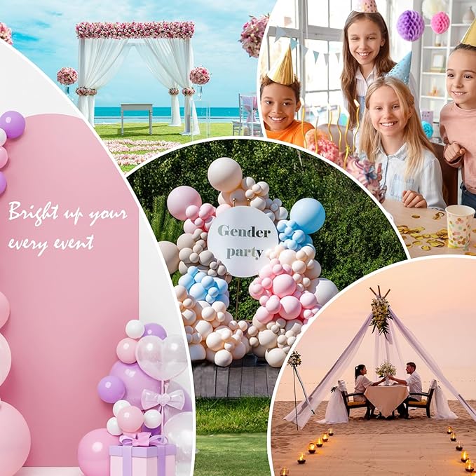 LEBENGURU Upgraded 6FT Wedding Arch Cover, Dusty Pink Spandex Fitted Arch Backdrop Cover, Round Top Chiara Stand Covers for Birthday Party Baby Shower Banquet Balloon Décor