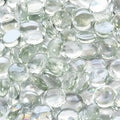 10 Pounds Firepit Glass, 3/4 Inch Glass Beads, Rocks for Fire Pit Table, Fireplace and Fire Bowl, Crystal Luster