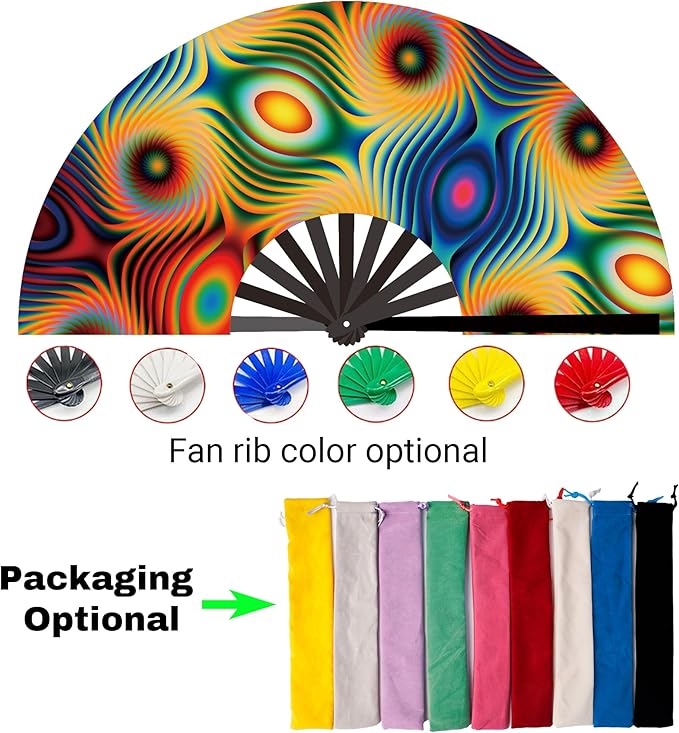 Custom Fans with Your Photo/Text - 13 Inch Personalized Folding Hand Fan for Line Dancing, Weddings, Parties | Decorative Gift for Women, Church Events & Dance Performances (80, 13 Inch)