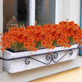 20 Bundles Artificial Fall Flowers Outdoor UV Resistant Fake Flowers