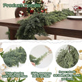 Garland - 9 Ft Green Artificial Cedar with Soft-Touch PE Foliage