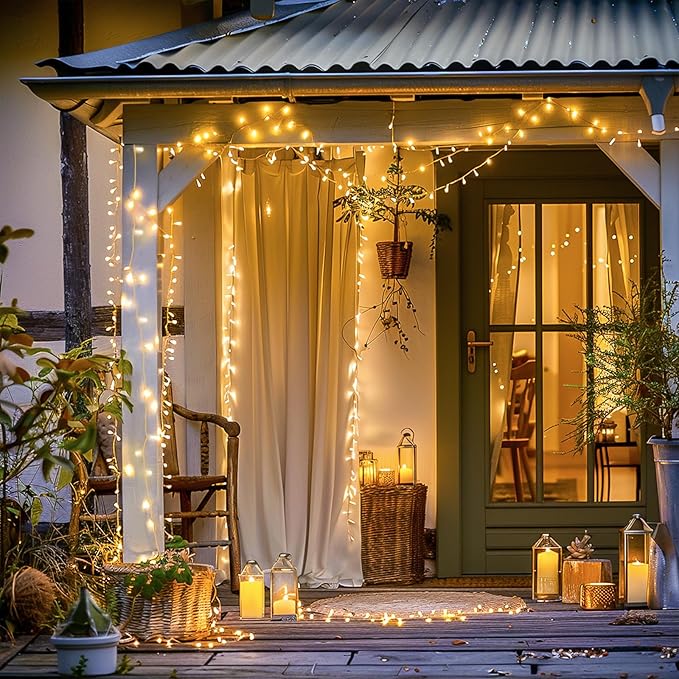 String Lights, 720 LED Warm White, 230 ft Outdoor Christmas Lights