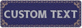 Custom Sign, Custom Street Sign, 11 Font Colors, 13 Font Styles, 4 Hole Options, 22 Sizes, 6x18 Inches, Rust Free DiBound, Fade Resistant, Made in USA by My Sign Center (Fauxsaic 1)