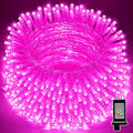 LAMPHOME 33ft Valentine's Day String Lights, Christmas Decorative Mini Lights, 100 LED Pink Fairy Starry String Lights Plug in, 11 Lighting Modes for Valentines Day Tree Decorations (Pink)