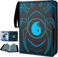 9 Pocket Card Binder for MTG/YGO/PTCG/Game Cards, Holds 900 Cards,Premium Card Collector Book for TCG Players,Toys Gifts for Kids(Blue)