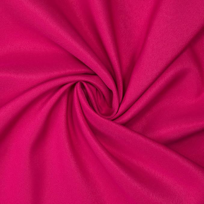 Gee Di Moda Square Tablecloth - 85 x 85 Inch Fuchsia Table Cloth for Large Square or Round Tables - Heavy Duty Washable Fabric - for Buffet Table, Holiday Party, Dinner, Wedding & Baby Shower