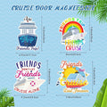 Friends Cruise Door Decorations Magnetic Large Friends Cruise, 4 Pcs