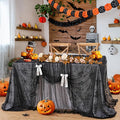Tablecloth Halloween Lace Table Fabric 60x120 Inch, 2pcs – Black