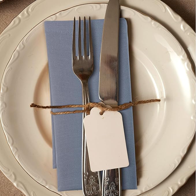 Urban Villa Dinner Napkins Solid Grey Color Cloth Napkins (Set of 12) Oversized 20x20 Inches 100% Cotton Slub Premium Quality Soft Durable with Mitered Corners Reusable Washable Everyday Use Napkins
