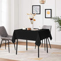 36x36 Inch Small Square Tablecloths, Black Table Cloth for Square