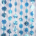 Party Snowflake Backdrop – Blue, 2 Pack Hanging Foil Fringe Snow Flakes