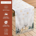 Table Runner 100% Cotton Double Layer Table Runners Long, 72 Inches