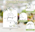 Greenery Wedding Fan Sign