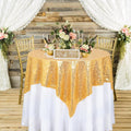 Tablecloths, 36X36 Inch – Gold