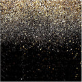 WOLADA Black and Gold Backdrop Golden Glitter Backdrop for Photography Wedding Birthday Baby Shower Party Photo Studio 8x8FT 11176