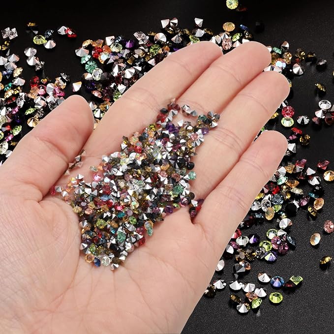 PATIKIL 14000Pcs Wedding Table Scatter Confetti Crystals 3mm Acrylic Diamonds Vase Fillers Gems for Table Centerpiece Decorations Bridal Shower Party, Light Purple AB