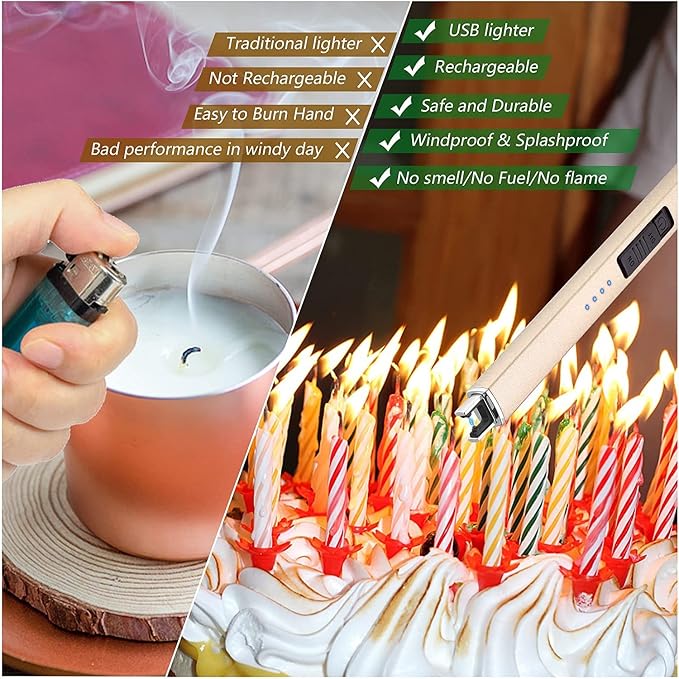 MEIRUBY Electric Candle Lighter, Christmas Stocking Stuffers Gifts - Image 4