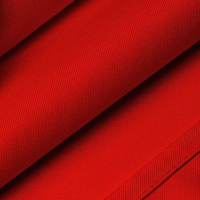 Red Round Polyester Tablecloths, 120-Inch, Stain-Resistant, Set of 10