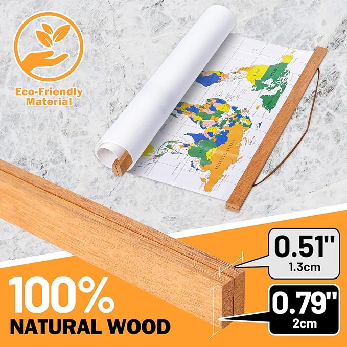 30x20 30x40 30x30 Poster Frame, Magnetic Light Wood Wooden Frame Hanger for Photo Picutre Canvas Artwork Art Print Wall Hanging (1 Pack, 30", Teak Color)