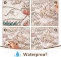 Floral Tablecloth Rectangle Rustic Tablecloth Spring, 60x84 Inch – Linen