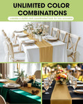 Plastic Table Runners – Gold, 10 Pack