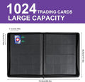 Premium 1000+ Card Binder, Sturdy PU Cover 16 Pocket Trading Card