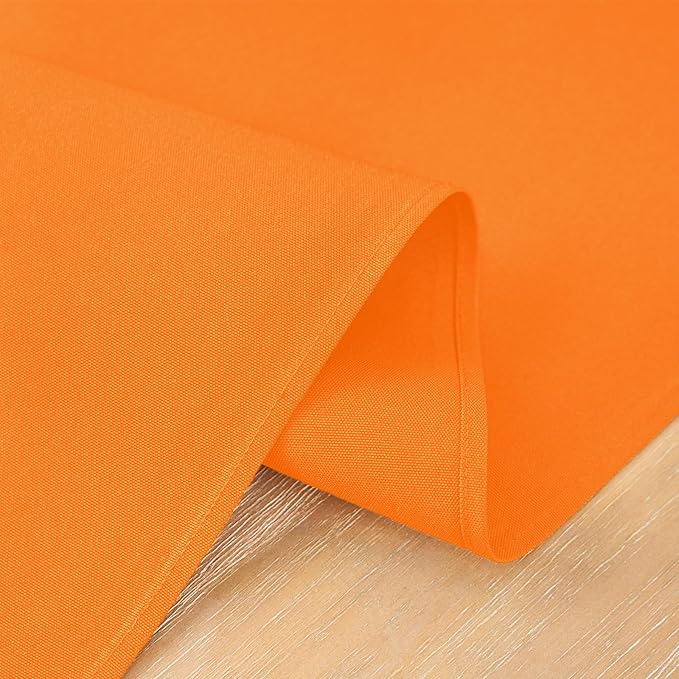 2 Pack Orange Table Runner 12 x 90 Inch Solid Color Farmhouse Runners Coffee Table Dresser for Daily Party Home Decoration