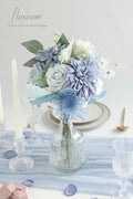 Rose Petals Faux Silk Flower Petals for Wedding, 300pcs – Dusty Blue