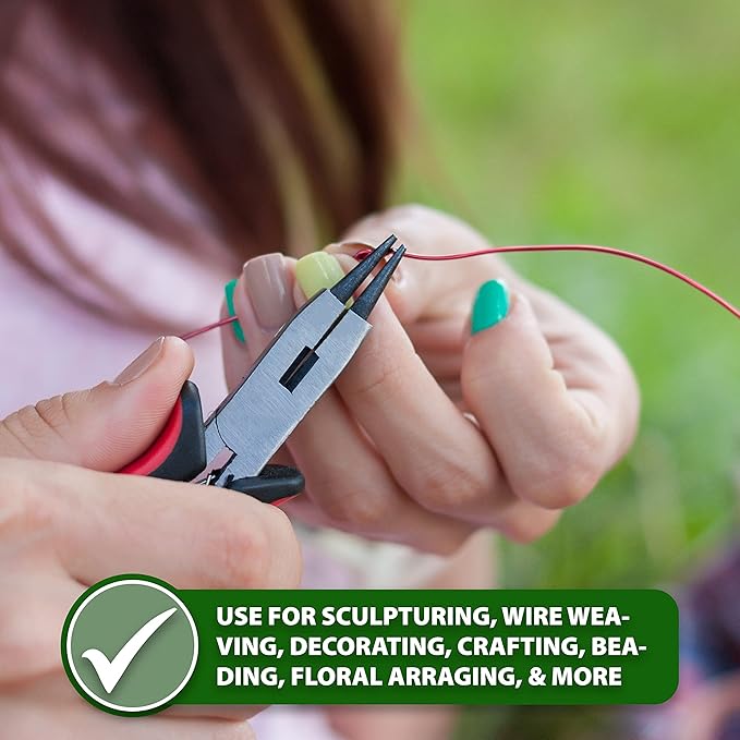 Mandala Crafts 10 Gauge Anodized Aluminum Craft Wire for Jewelry Making - 120 FT Colored Flexible Silver Copper True Blue Black Red Kelly Green Wire - Bendable for Bonsai Armature Crafting Sculpting