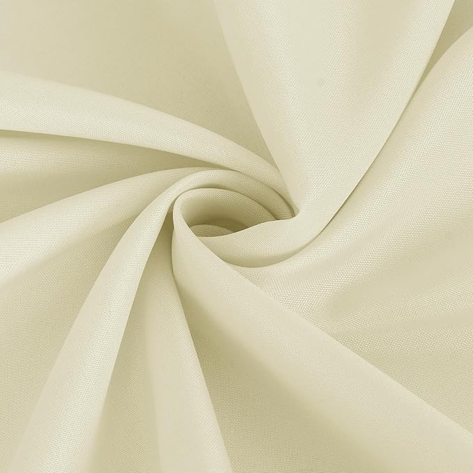 Fitable Ivory Rectangle Tablecloths for 6 Foot Tables, 6 Pack - 70 x 108 Inches - Stain Resistant and Washable Table Clothes, Polyester Fabric Table Covers for Wedding, Party, Banquet, Buffect