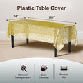 Lace Table Cloth Rectangle Table Plastic 12-Pack Lace Tablecloth