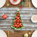 Snowflakes Merry Christmas Gauze Table Runner 10FT, 120 Inch – Blue